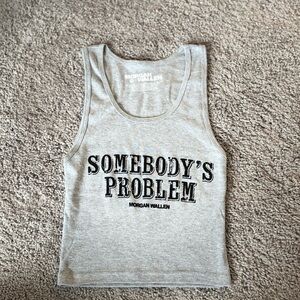 Morgan Wallen Cropped Tank NWOT